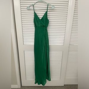Green Zara dress xs
